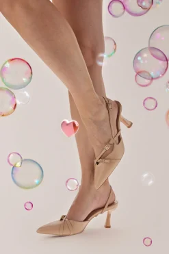 Décolleté Slingback Nude con Cinturini 9532-FIRST LADY Clearance