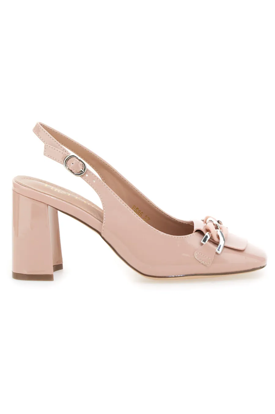 Décolleté Slingback Nude con Fibbia 586-FIRST LADY Sale