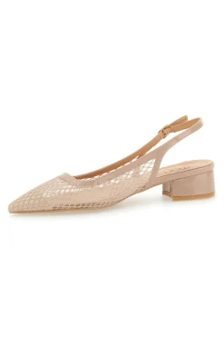 Décolleté Slingback Nude con Tomaia Traforata 883137-MON DIEU Clearance