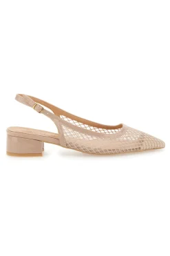 Décolleté Slingback Nude con Tomaia Traforata 883137-MON DIEU Clearance