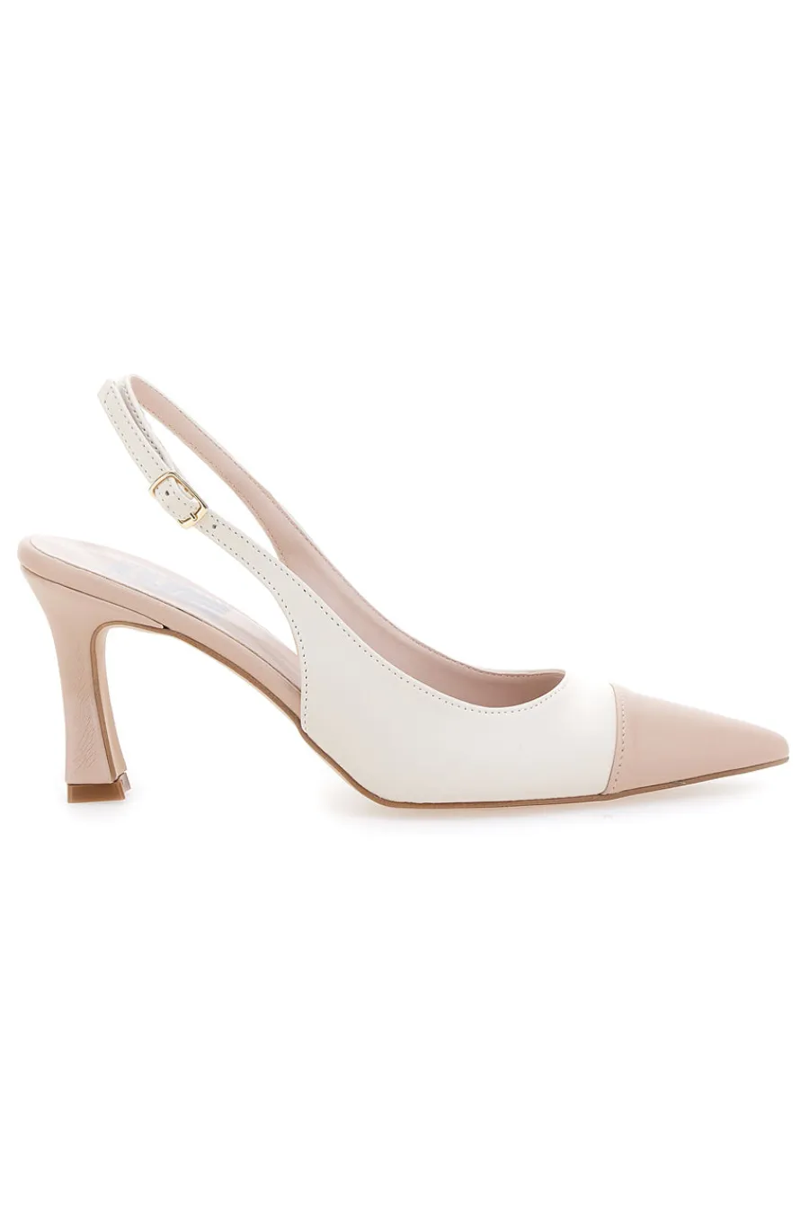 Décolleté slingback Nude Panna con Punta Nude 256-PITTARELLO LOVE Outlet