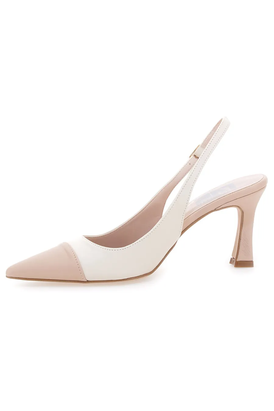 Décolleté slingback Nude Panna con Punta Nude 256-PITTARELLO LOVE Outlet