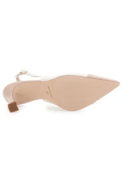 Décolleté slingback Nude Panna con Punta Nude 256-PITTARELLO LOVE Outlet