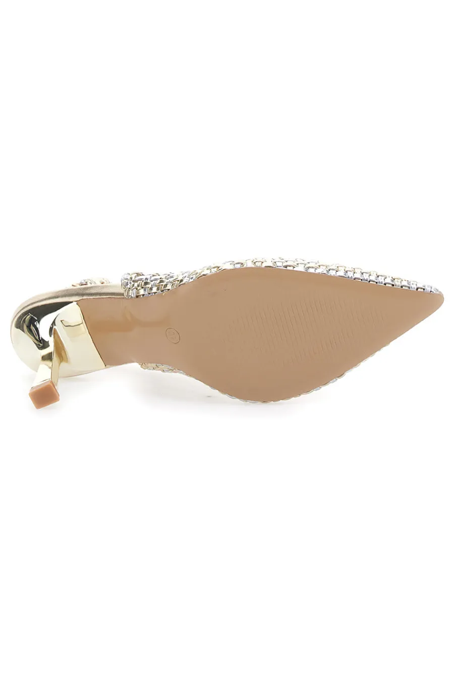 Décolleté Sling-back Oro P588-FIRST LADY New