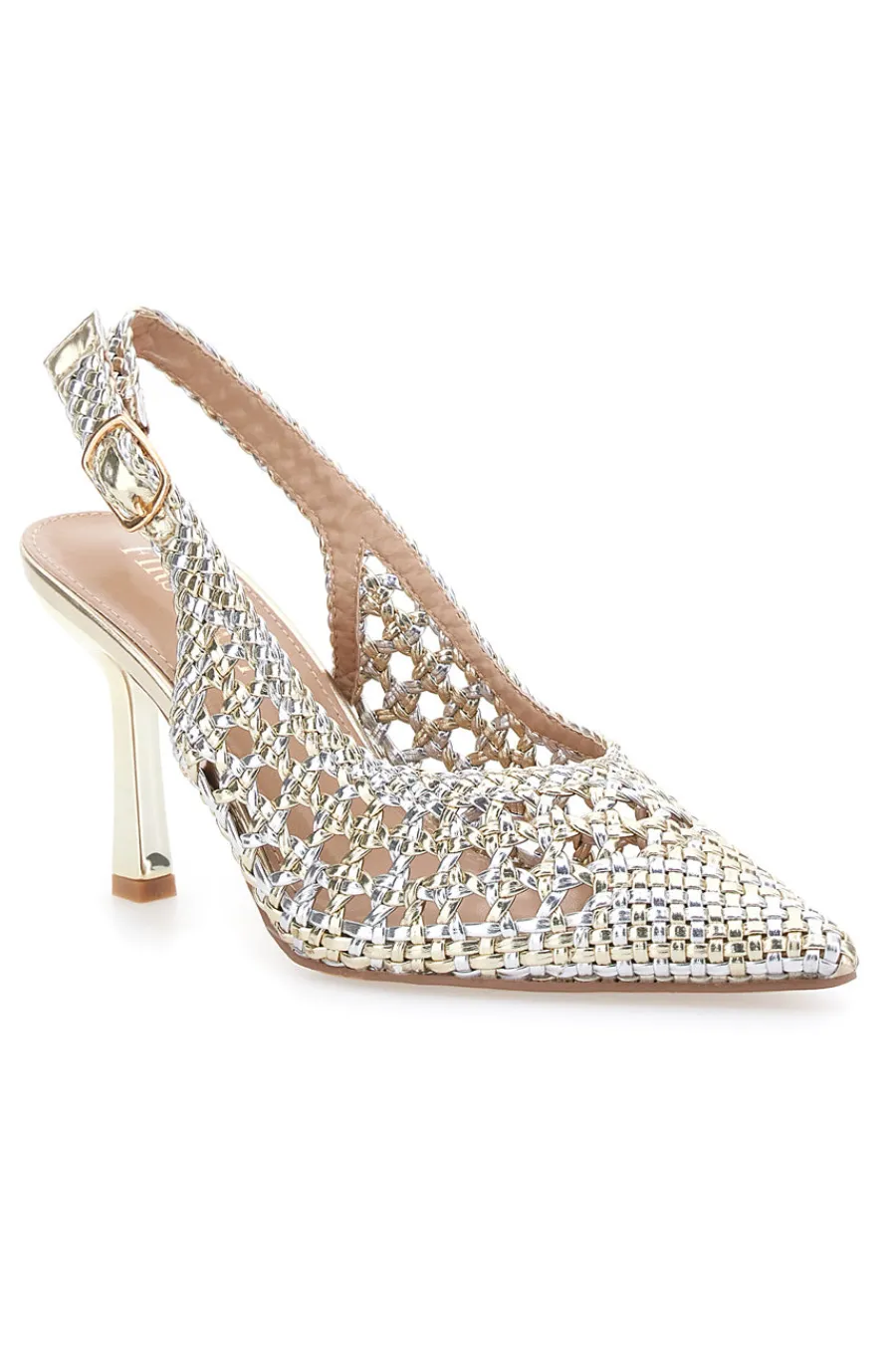 Décolleté Sling-back Oro P588-FIRST LADY New