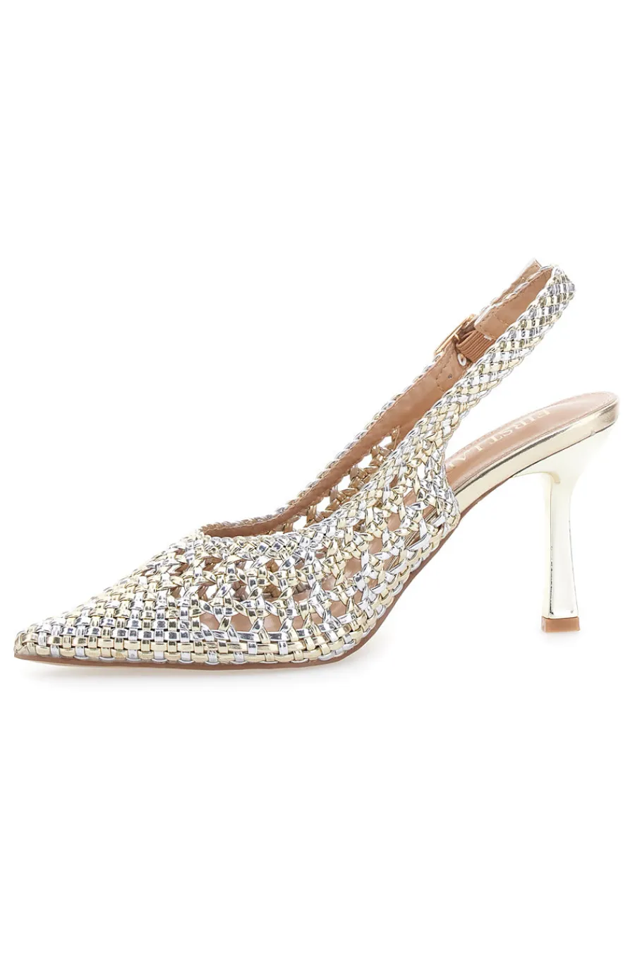 Décolleté Sling-back Oro P588-FIRST LADY New
