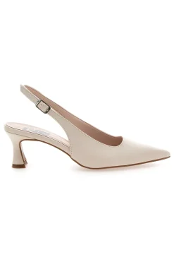 Décolleté Slingback Panna a Punta Made in Italy 503-PITTARELLO LOVE Hot