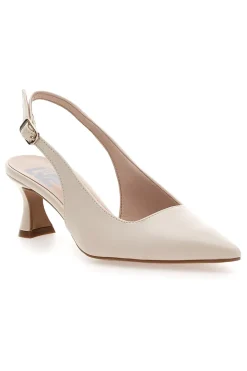 Décolleté Slingback Panna a Punta Made in Italy 503-PITTARELLO LOVE Hot