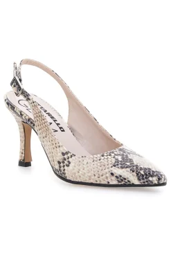 Décolleté slingback pitonata Made in Italy 5173-PITTARELLO GLAM Sale