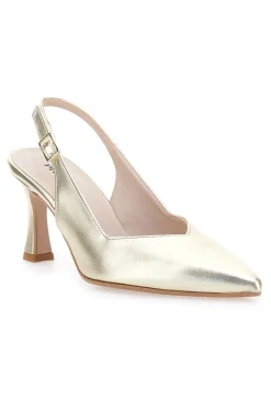 Décolleté Slingback Platino a Punta con Scollo a V 149-PITTARELLO Online