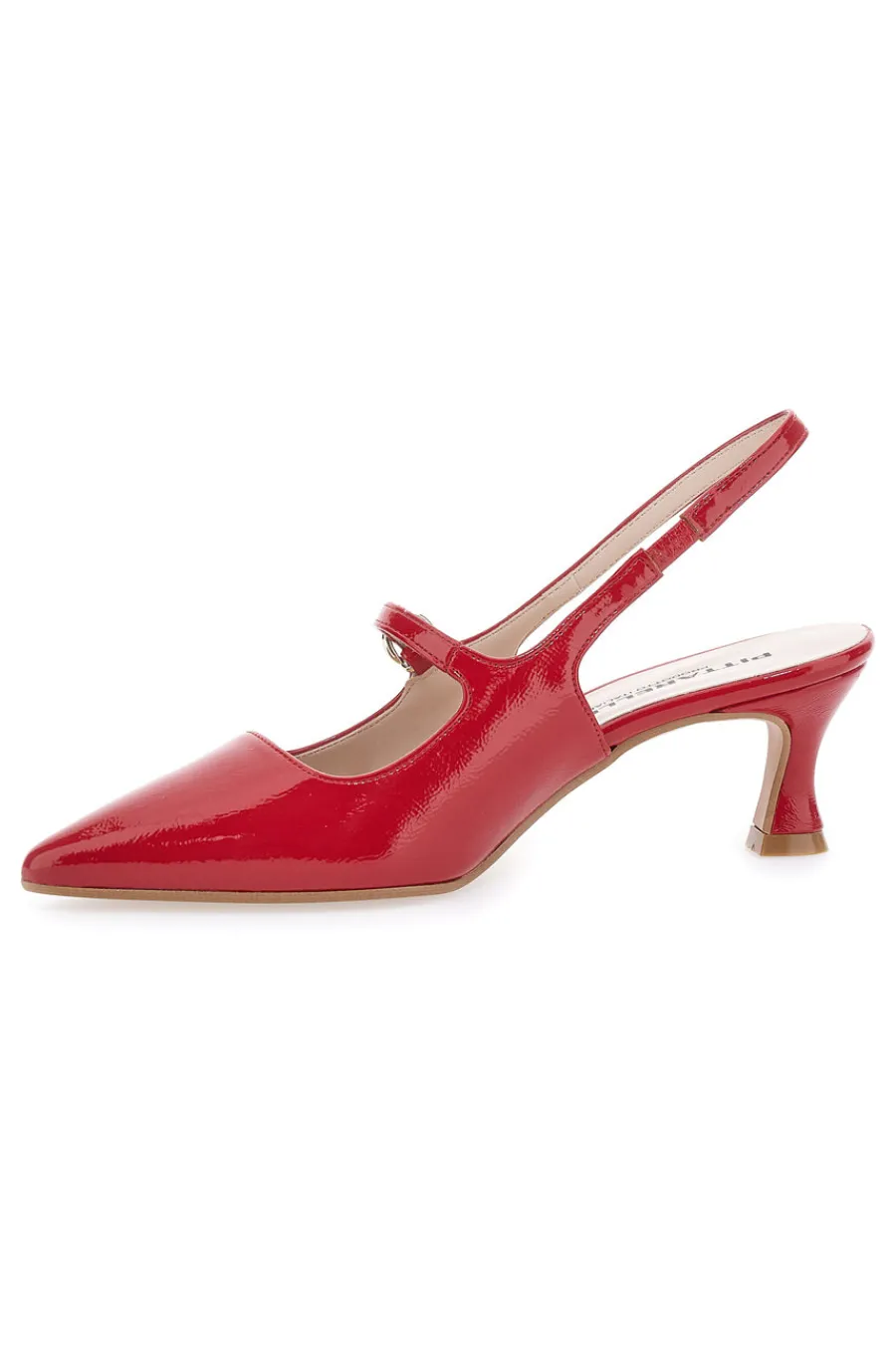 Décolleté Slingback Rosse a Punta Effetto Vernice P507-PITTARELLO Best