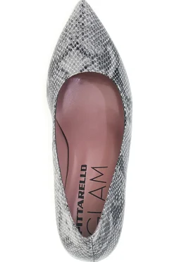 Décolleté stampa pitonata grigia effetto lucido 66370-PITTARELLO GLAM Discount