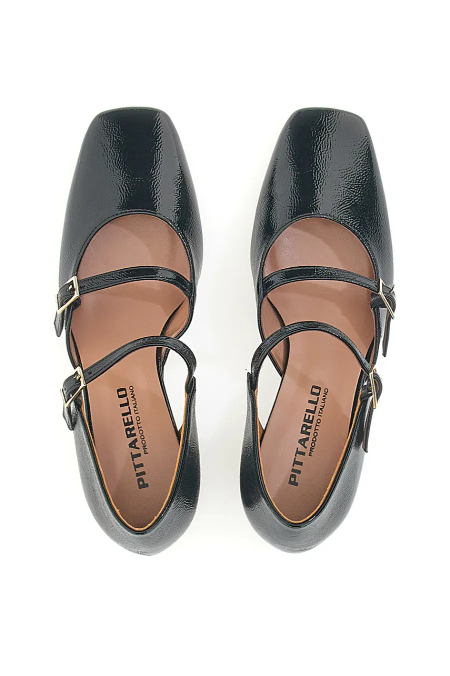 Decolleté Mary Jane Nere Con Cinturini Made In Italy C5012-PITTARELLO Sale