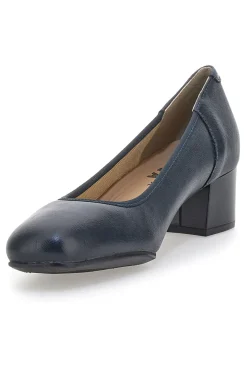 Decolleté Navy Con Tacco Basso 11720LIDY-PRIMA RIGA Discount