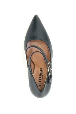 Decolleté Nere Con Cinturini Made In Italy 173-PITTARELLO New