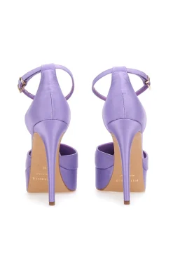 Dekolleté-Plateau 611 Lila Satin-PITTARELLO ELITE Hot