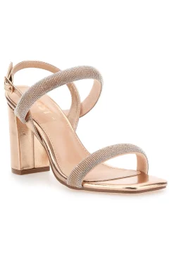 Die ersten 256 Roségold-Sandalen mit Absatz-THE FIRST