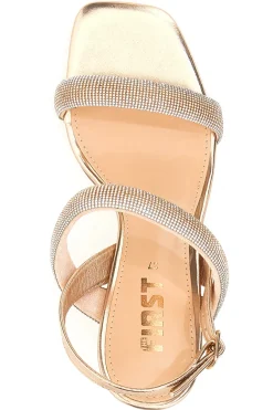 Die ersten 256 Roségold-Sandalen mit Absatz-THE FIRST