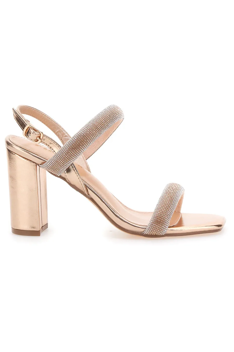 Die ersten 256 Roségold-Sandalen mit Absatz-THE FIRST