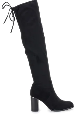 I37224 e Overknee-Stiefel mit Blockabsatz und Schnürung hinten-ENERGY Best