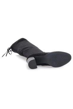 I37224 e Overknee-Stiefel mit Blockabsatz und Schnürung hinten-ENERGY Best