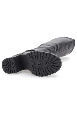 1359 – e Stiefel mit Blockabsatz und elastischem Seitendetail-ENERGY Sale