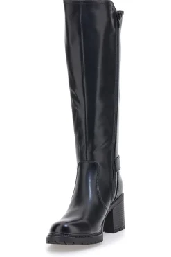1359 – e Stiefel mit Blockabsatz und elastischem Seitendetail-ENERGY Sale
