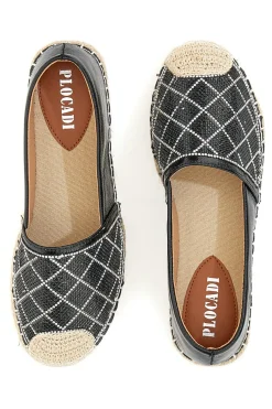 Espadrillas 8055 Nere con strass-PLOCADI Outlet