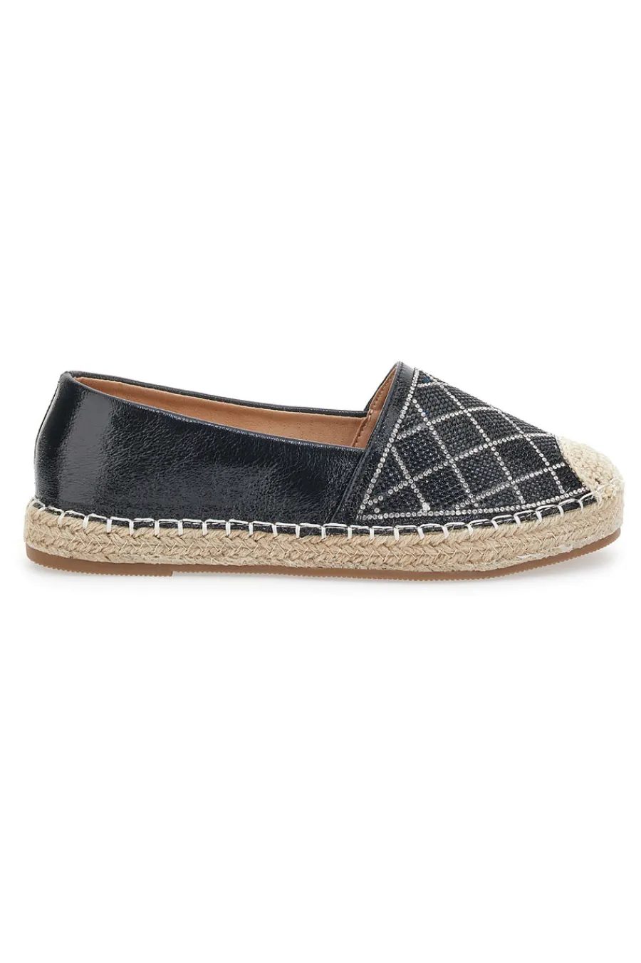 Espadrillas 8055 Nere con strass-PLOCADI Outlet