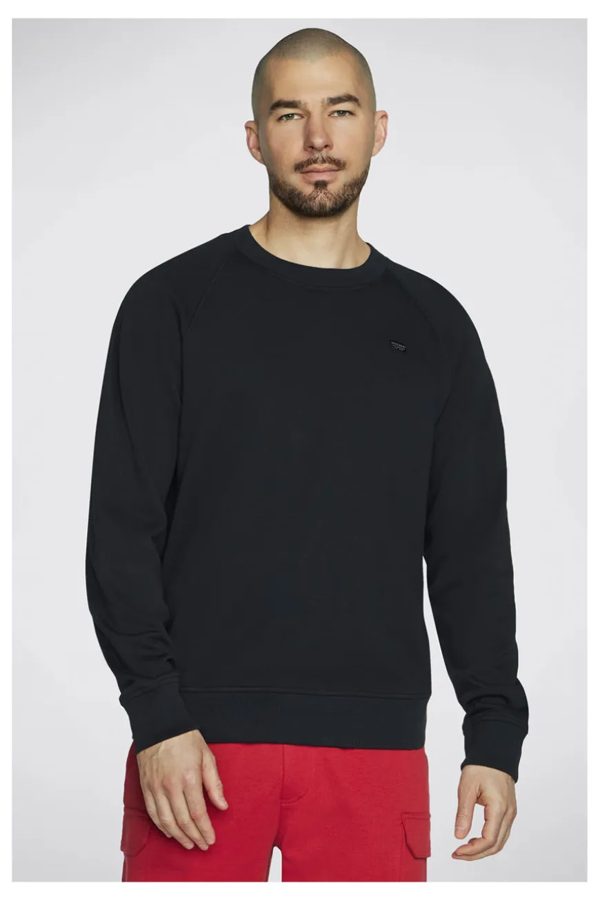 Felpa Nera Girocollo Skechers Classic Crew
