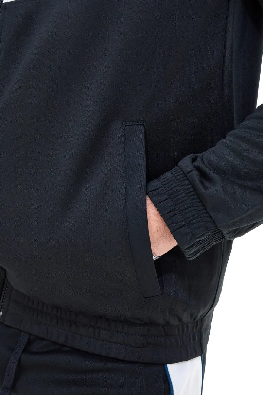 Felpa Nera Senza Cappuccio Skechers Premier Track Jacket