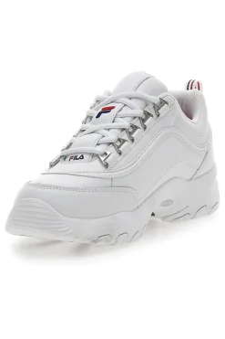 STRADA Teens Chunky Sole White Sneakers-FILA New