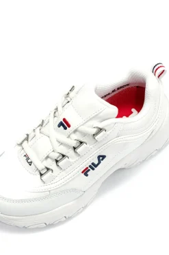 STRADA Teens Chunky Sole White Sneakers-FILA New
