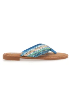 469 Blaue Flip-Flop-Hausschuhe-FUN BEACH Clearance
