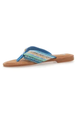469 Blaue Flip-Flop-Hausschuhe-FUN BEACH Clearance