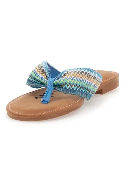 469 Blaue Flip-Flop-Hausschuhe-FUN BEACH Clearance