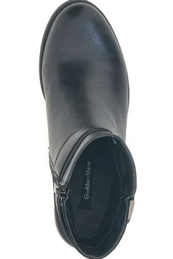 Gianmarco Venturi TR0330 e Stiefeletten mit Riemen und Schnalle, mittlerer Absatz-GMV Outlet