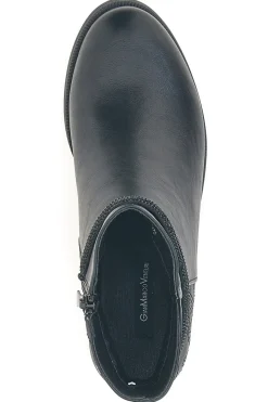 Gianmarco Venturi TR0305 e Stiefeletten mit mittlerem Absatz und Steppdetail-GMV Clearance