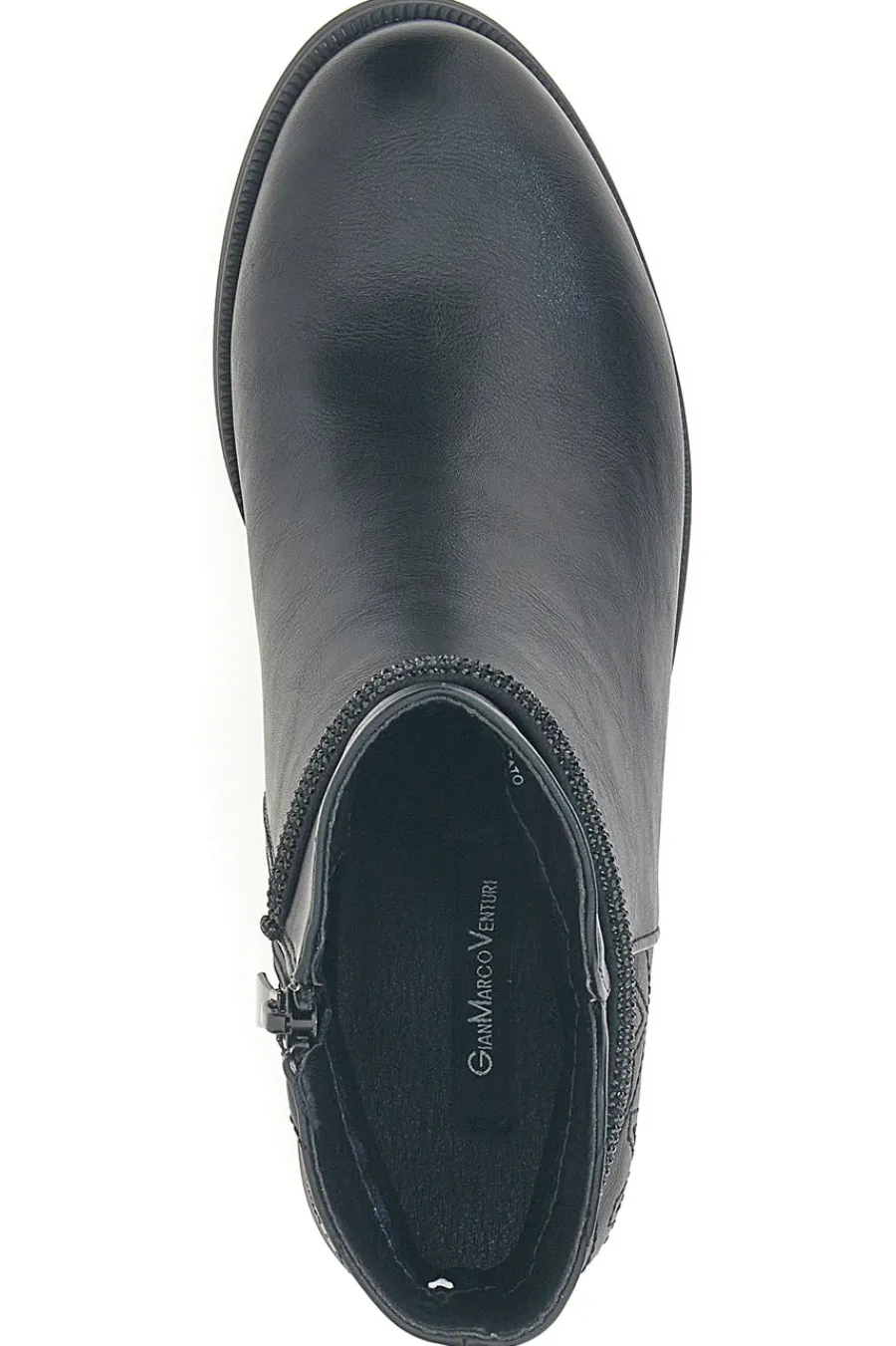 Gianmarco Venturi TR0305 e Stiefeletten mit mittlerem Absatz und Steppdetail-GMV Clearance