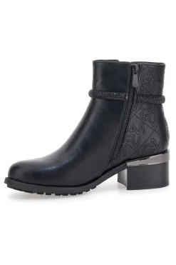 Gianmarco Venturi TR0305 e Stiefeletten mit mittlerem Absatz und Steppdetail-GMV Clearance