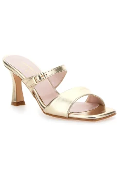 Goldene Mules-Sandalen mit Pittarello-Glam-Absatz 3631-PITTARELLO GLAM Discount