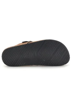 Goldfarbene Zehenstegslipper mit Glitzer und Lederinnensohle S31Y820-SUPERGA Hot