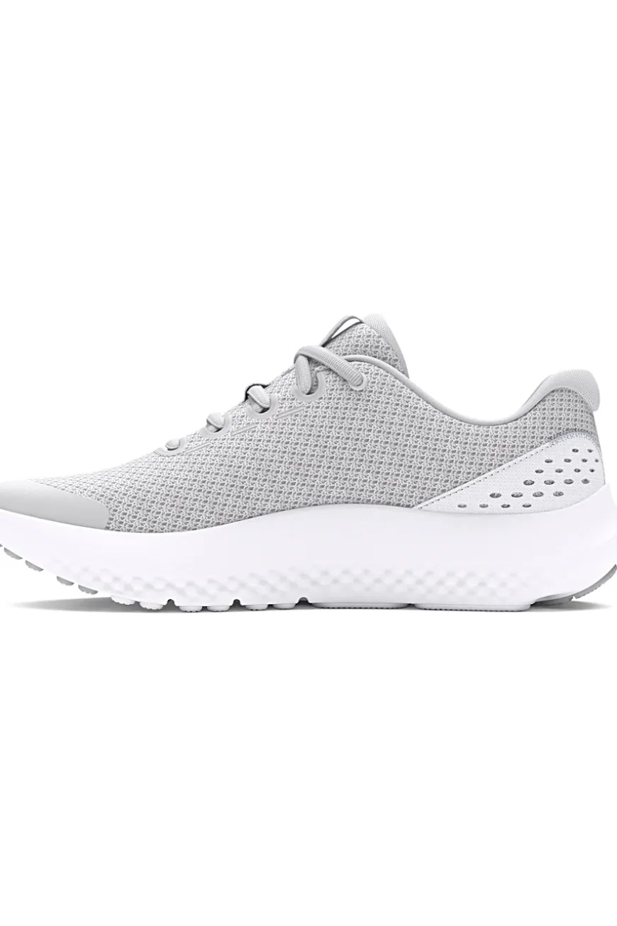 Graue Mesh-Turnschuhe für Damen Under Armour GGS Surge 4