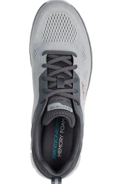 Graue Sportschuhe mit Memory Foam Skechers Track Breiter