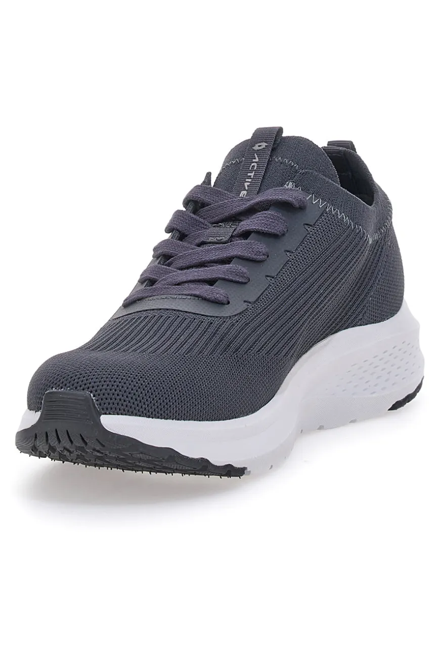 Grau-weiße Laufschuhe mit Mesh-Obermaterial LOTTO SPEEDRIDE 1000