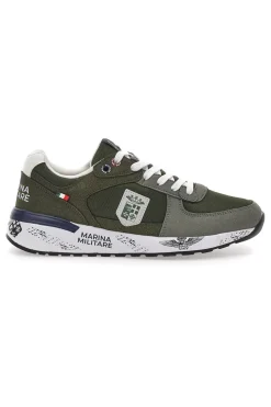 Grüne Sneakers mit Memory Soft Navy MM2281