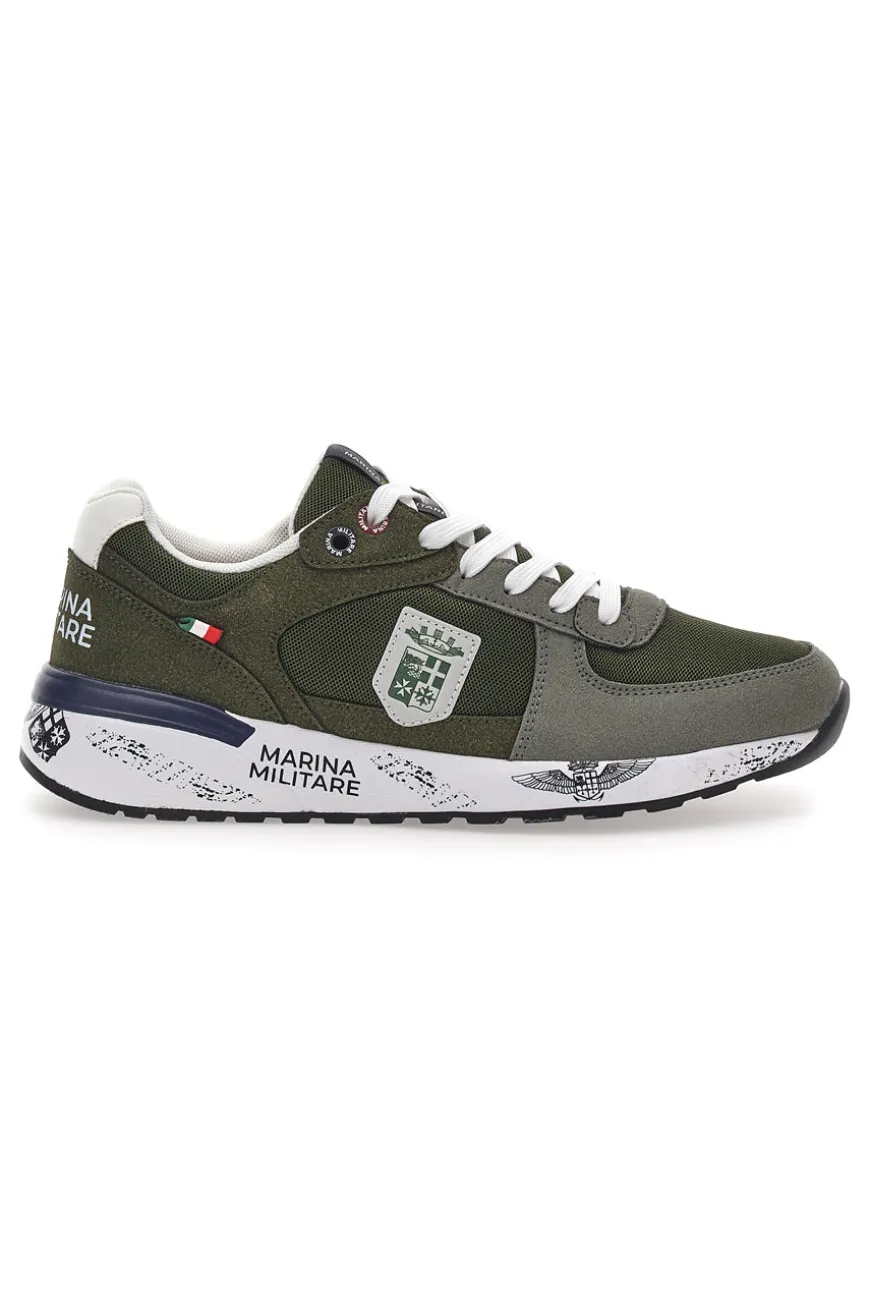 Grüne Sneakers mit Memory Soft Navy MM2281