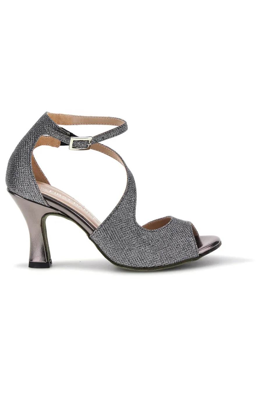 Gunmetal Glitzer Sandalen mit hohem Absatz 6514-THE FIRST DANCE Discount