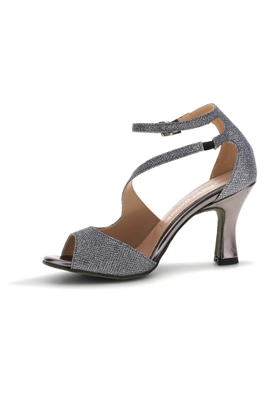 Gunmetal Glitzer Sandalen mit hohem Absatz 6514-THE FIRST DANCE Discount