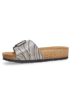 Hausschuhe mit Maxi-Schnalle 32 NM Anthrazit-INBLU New
